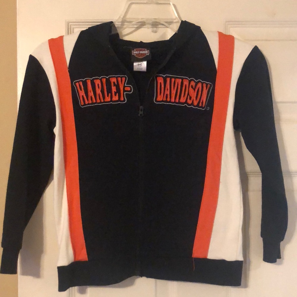 Harley Davidson kids zip up hoodie